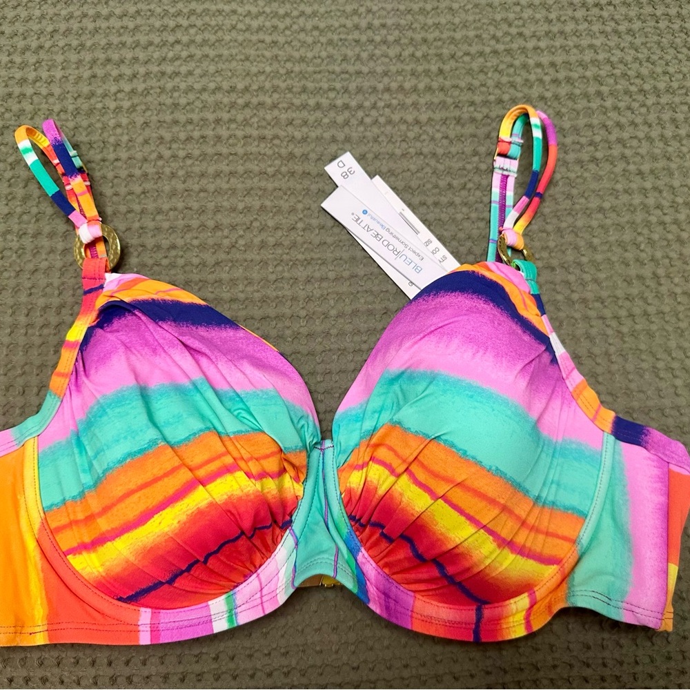Bleu Rod Beattie Multicolor underwire Bikini Top NWT